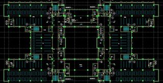 六层给排水及消火栓平面