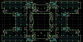 六层给排水及消火栓平面
