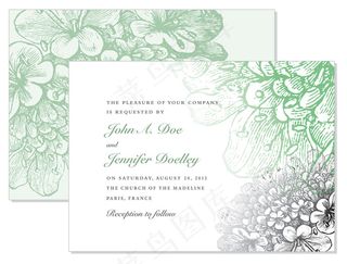 时尚简约花纹卡片底纹矢量