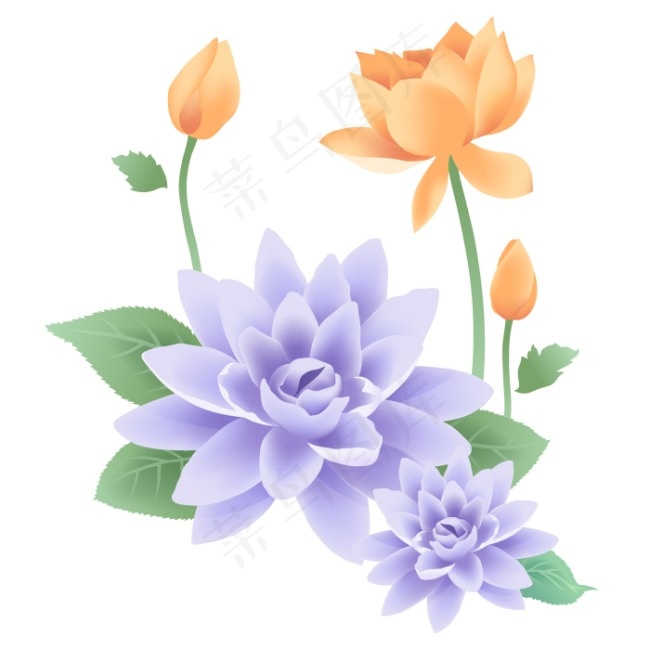 花卉 印花 花素...