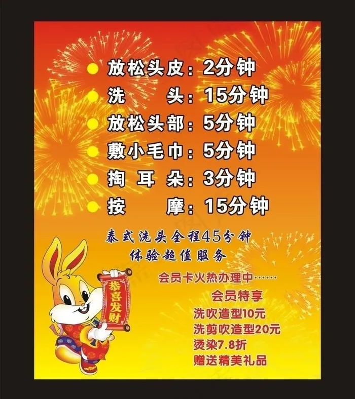 美发海报图片cdr矢量模版下载