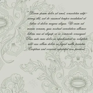 欧式复古信纸—矢量素材