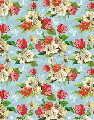 花朵背景3D植物花卉水彩油画艺术效...