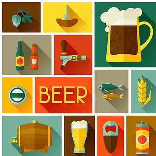 啤酒元素图标图片