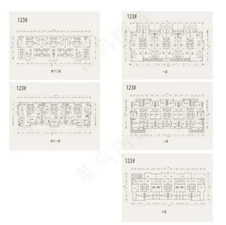 高端别墅联排户型