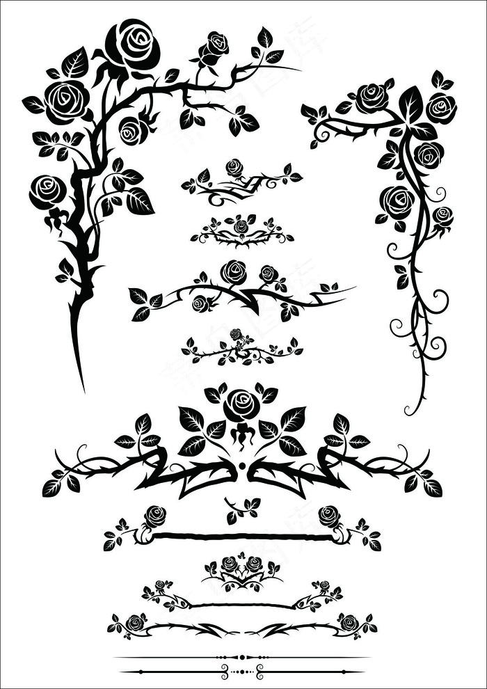 cdr素材花纹边框素材免费下载