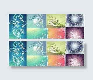 简单实用时尚花纹矢量素材