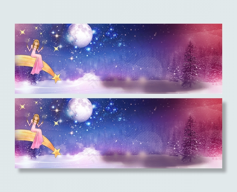 卡通简约淘宝海报背景　