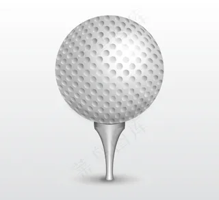 精美白色高尔夫球矢量素材