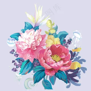 2016手绘花卉超清ps设计素材