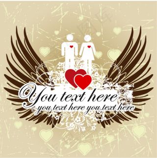 个性背景设计矢量图