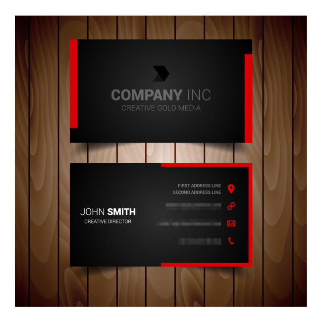 黑色高档商务名片