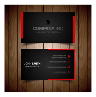 黑色高档商务名片