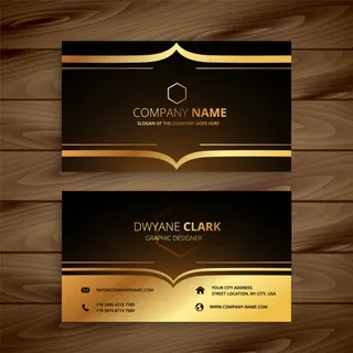 时尚商务名片设计矢量图素材制作