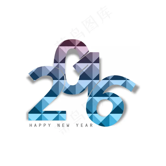 2016方块艺术字ai矢量模版下载