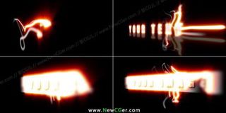 3D绚丽光线标题