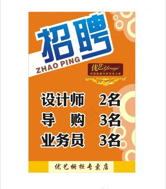 竖版招聘图片cdr矢量模版下载
