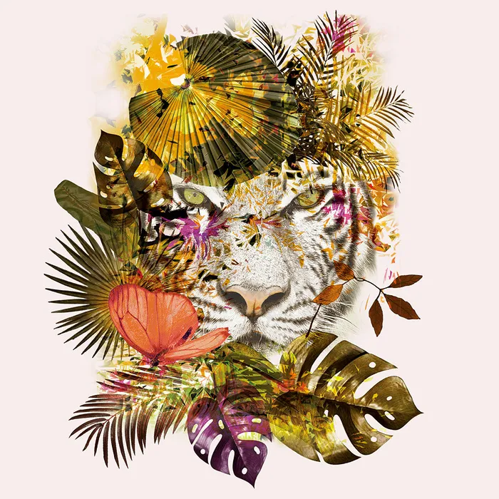动物老虎插画ai矢量模版下载