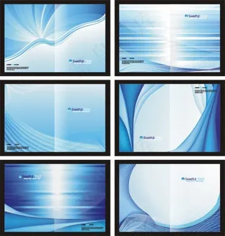 蓝色科技产品封面封皮设计模板
