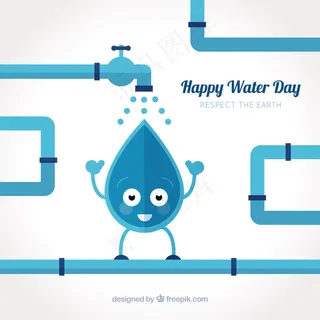 水纹水波纹浪花水珠夏季素材