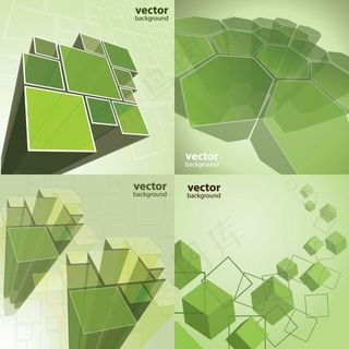 动感方块特效——矢量素材 ...