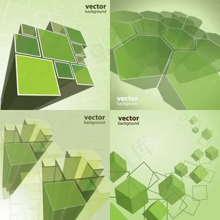 动感方块特效——矢量素材 ...