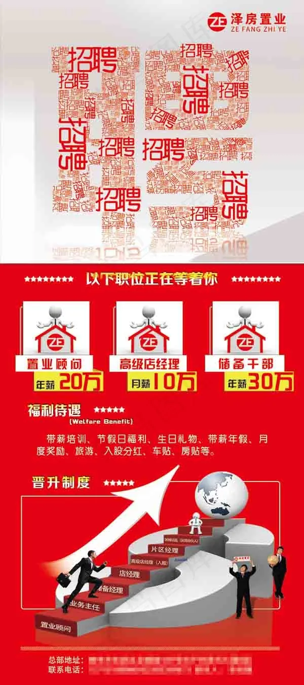 创意招聘x展架模板设计PSD素材psd模版下载