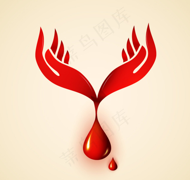 无偿献血标志矢量素材ai矢量模版下载
