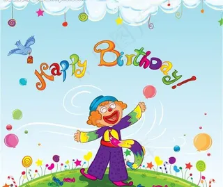 卡通生日背景