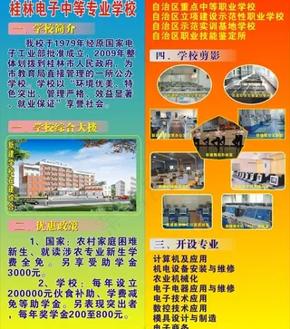 桂林电子中专展架图片