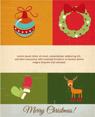 可爱卡通圣诞素材