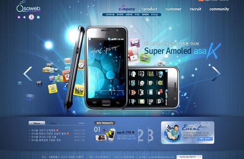 手机网站模版图片