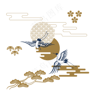 日本浮世绘传统纹饰