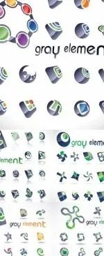 彩色纹理矢量标志eps,ai矢量模版下载