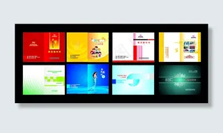 精美人物成长册封面设计矢量素材