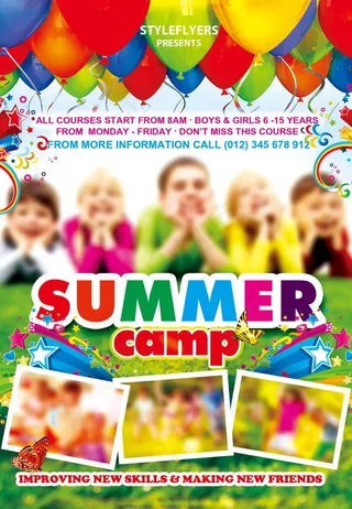 儿童夏令营海报