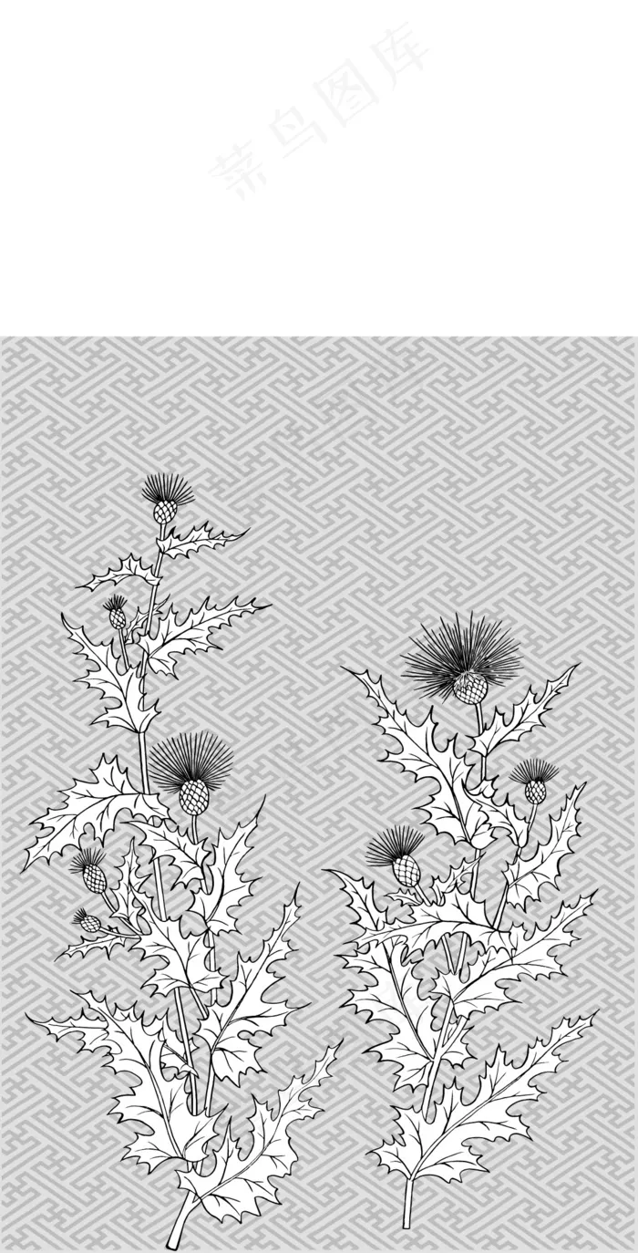 碎叶草矢量素材ai矢量模版下载