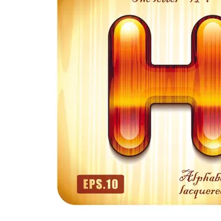 木字字母矢量图06