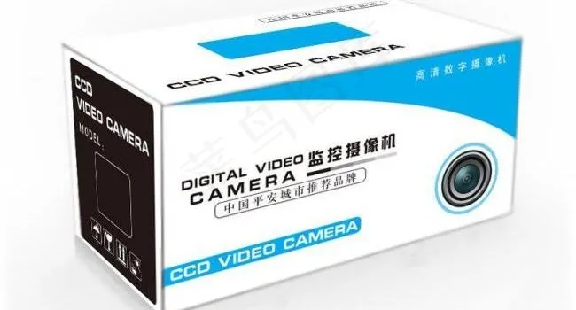 摄像头包装（展开图）图片ai矢量模版下载