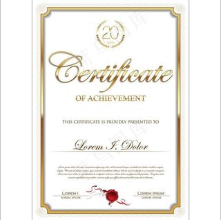 蓝色科技大气公司荣誉证书AE视频模...