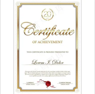 蓝色科技大气公司荣誉证书AE视频模...