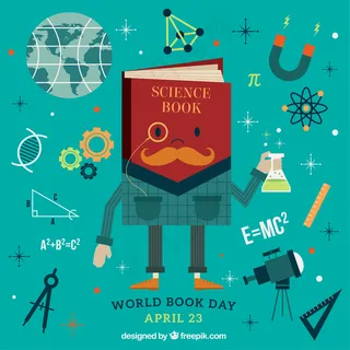 有元素的科学书籍背景