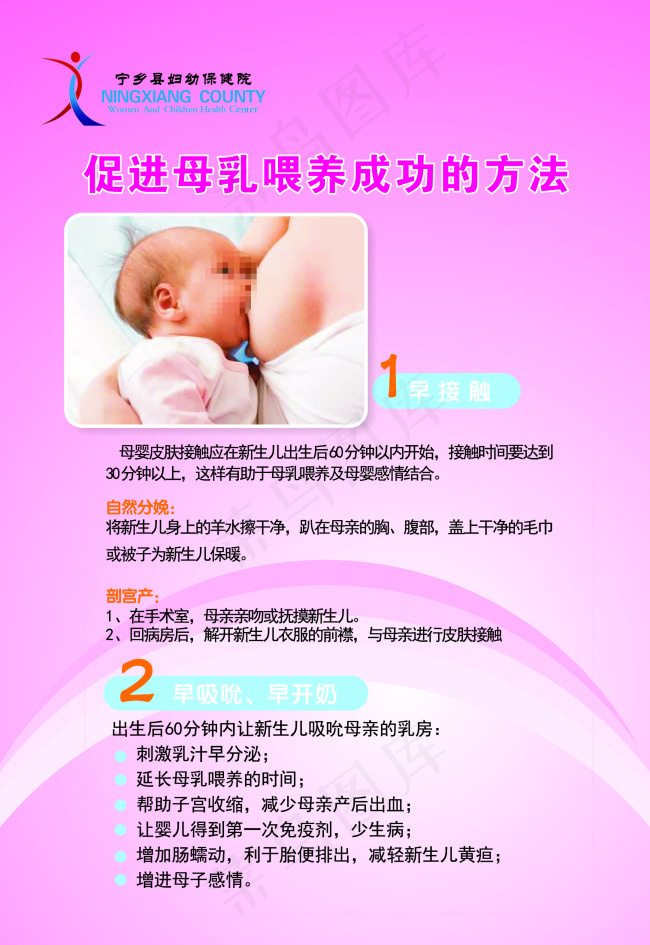 促进母乳喂养成功的方法cdr矢量模版下载