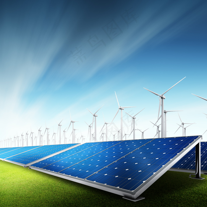 随着太阳能光伏板和风力涡轮机发电厂