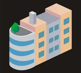 城市风景矢量图图片