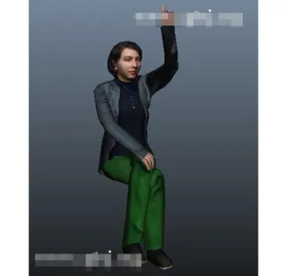 游戏人物3d模型模板下载