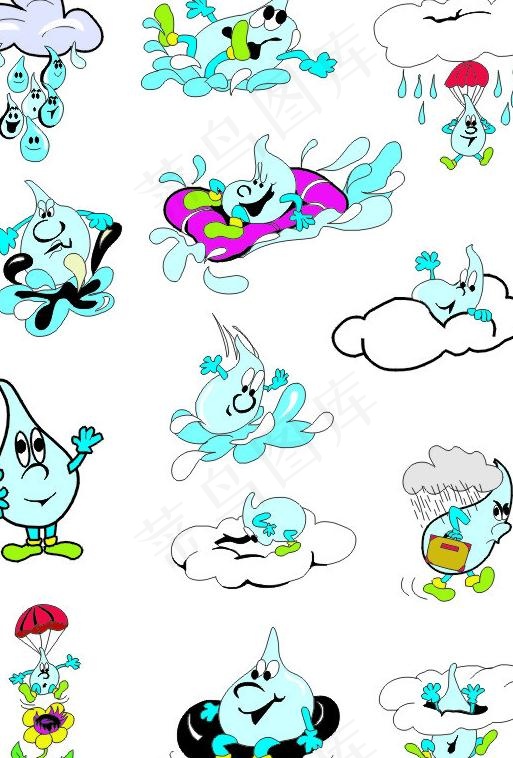 水滴图片cdr矢量模版下载