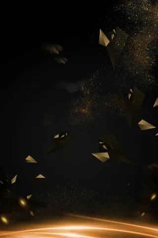 黑金大气华丽展板背景