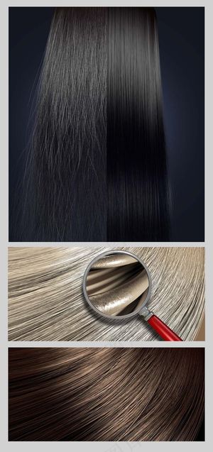 染发 长发 头发 发丝纹理背景图片