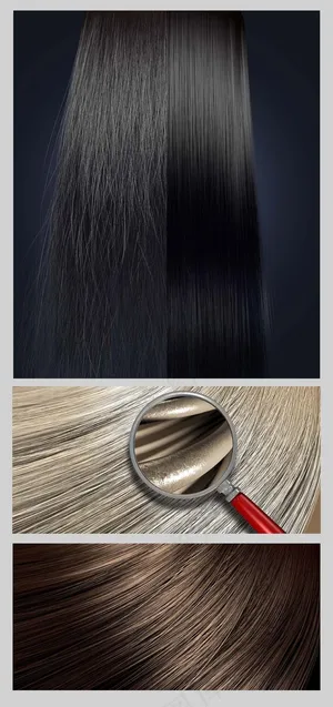 染发 长发 头发 发丝纹理背景图片